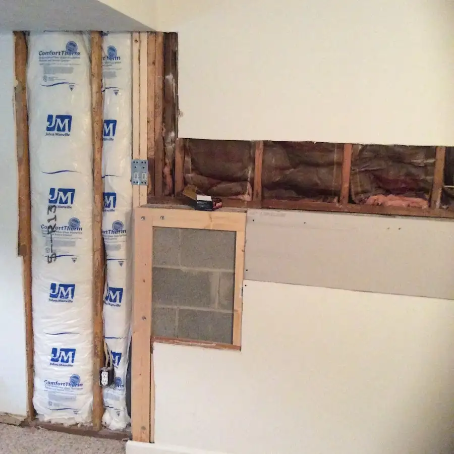 Wall insulation replacement during Contents Cleaning & Restoration in East Cleveland